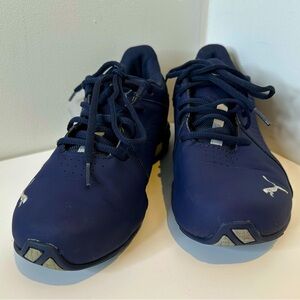 PUMA Viz Runner 191037-03 Navy Blue 7 Peacoat Quarry Athletic Shoe Running